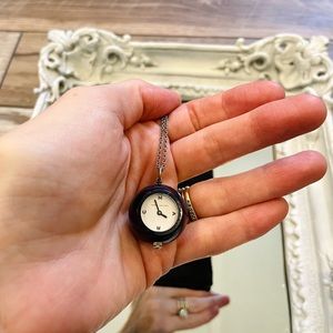 Marc Jacobs Black Watch Dress Necklace